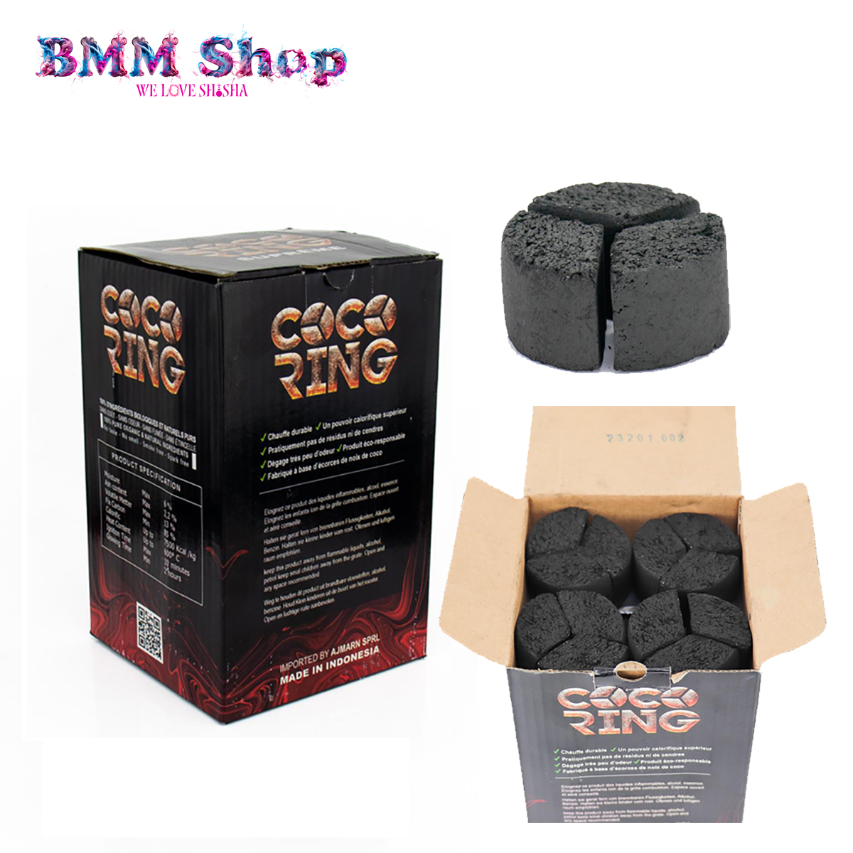 DUM Charcoals Coco Ring -25mm- 1kg