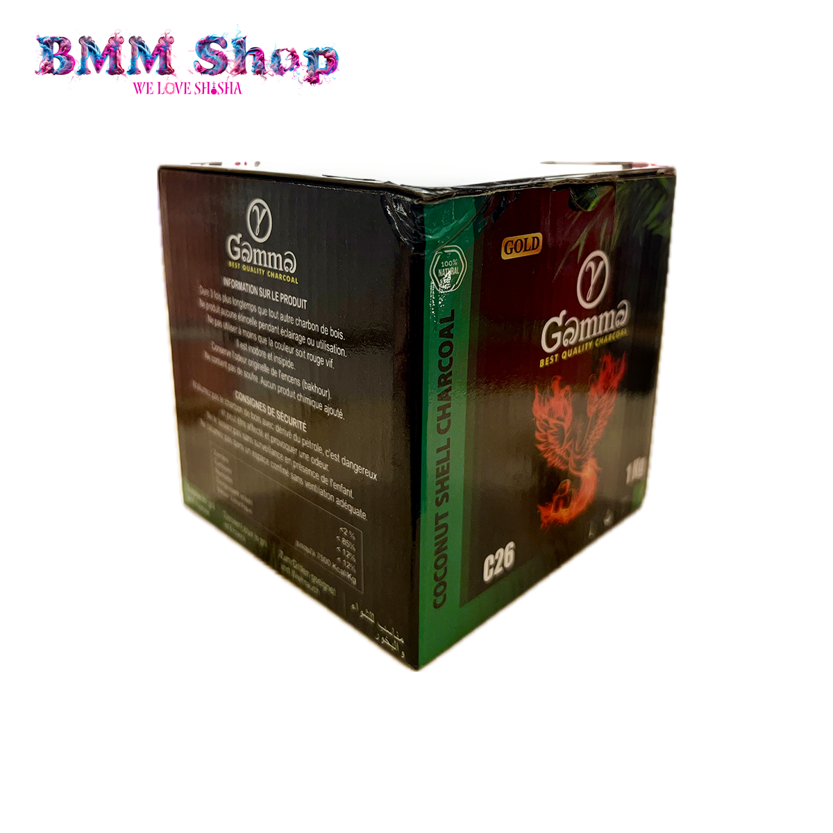 Gamma Charcoal - 26mm - 1 kg