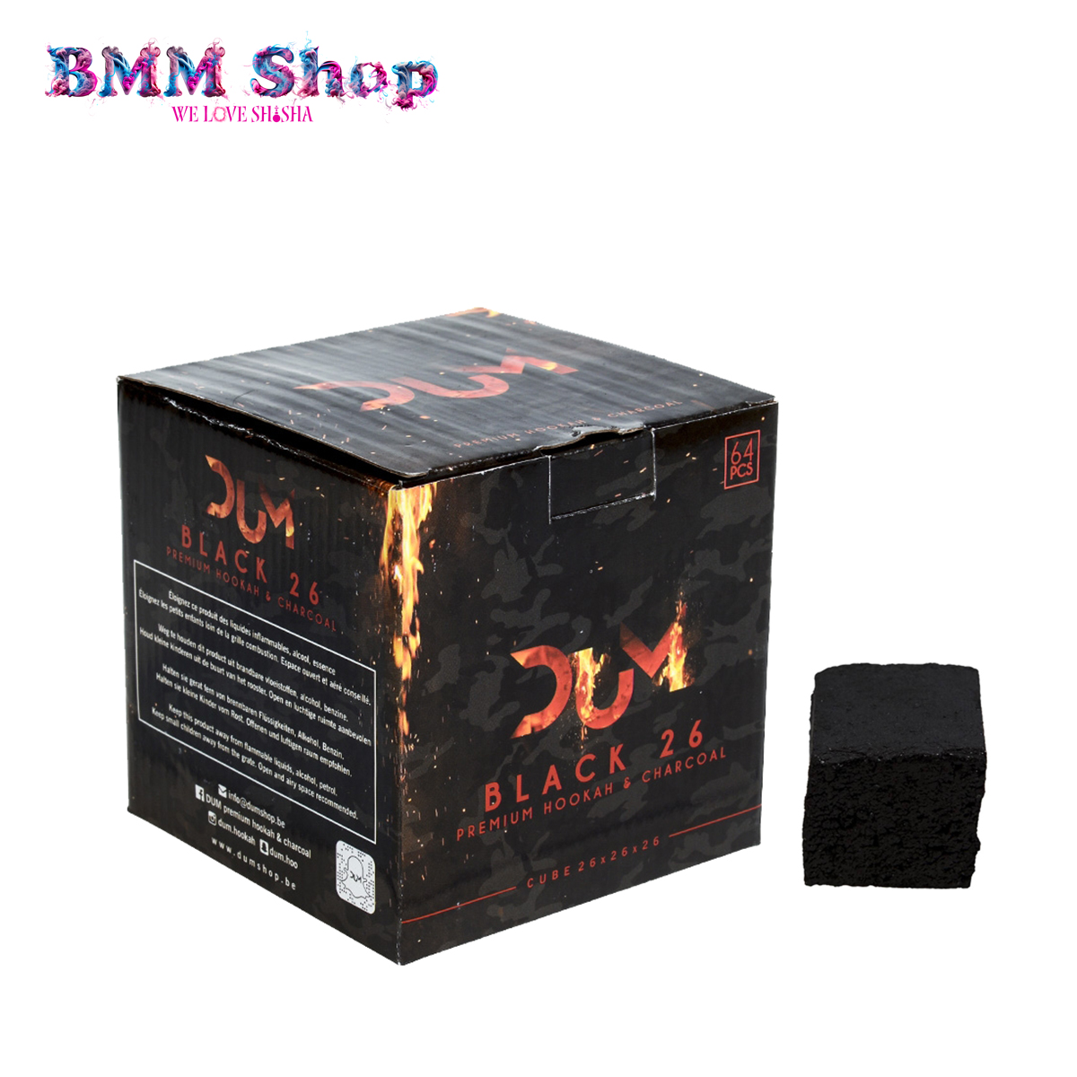 DUM Charcoals Black -26mm- 1kg