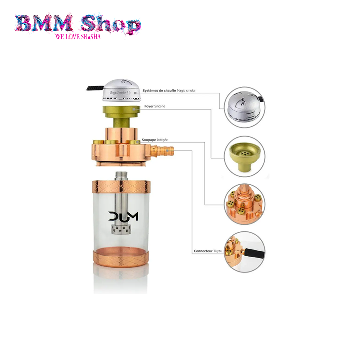 Dum Car Shisha with bag