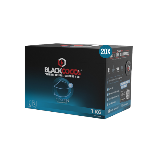 Black Coco's - Natuurlijke Houtskool - Cirkels 4 - 1 kg