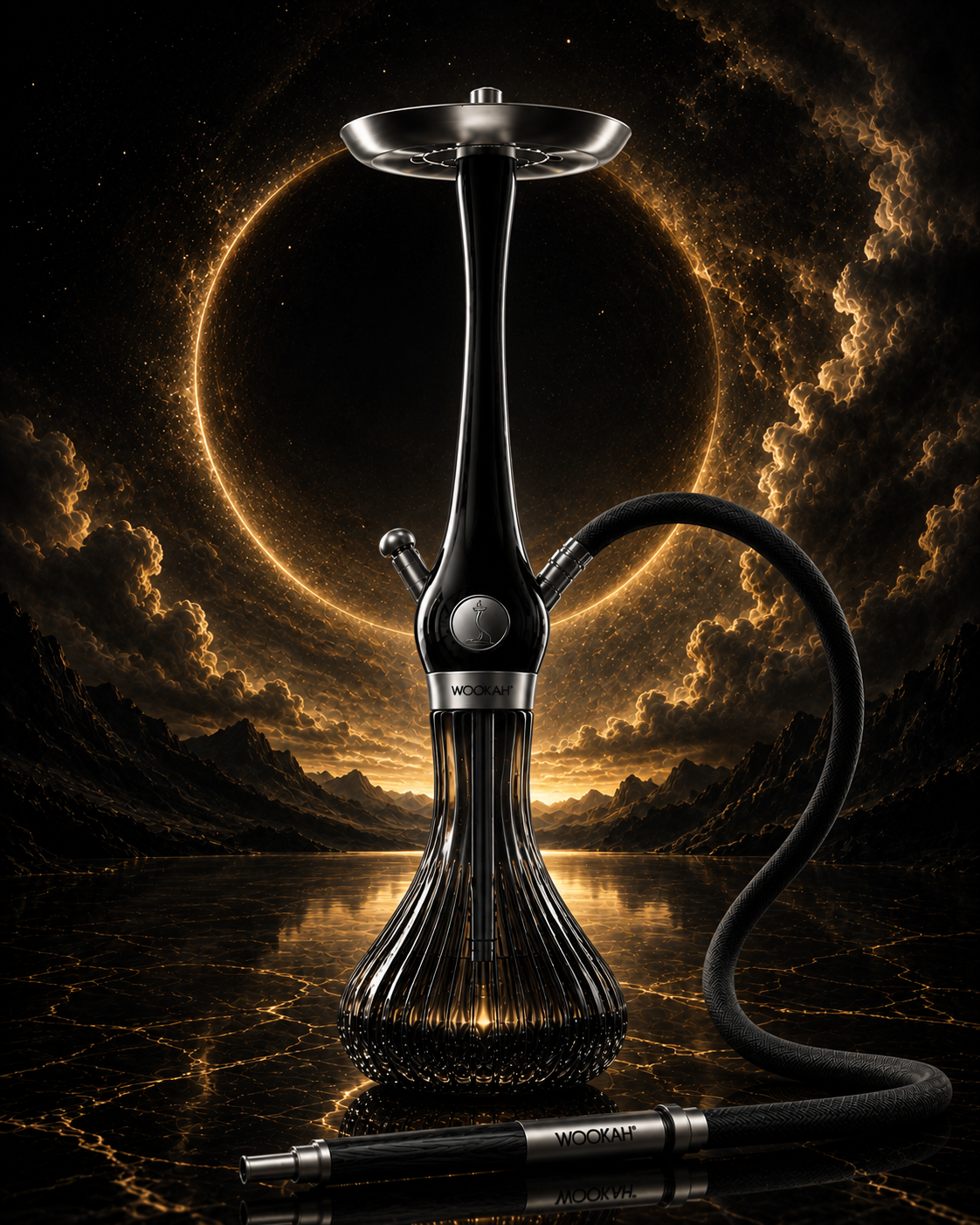 Narguilé WOOKAH Nox – Bois Noir | BMM Shop